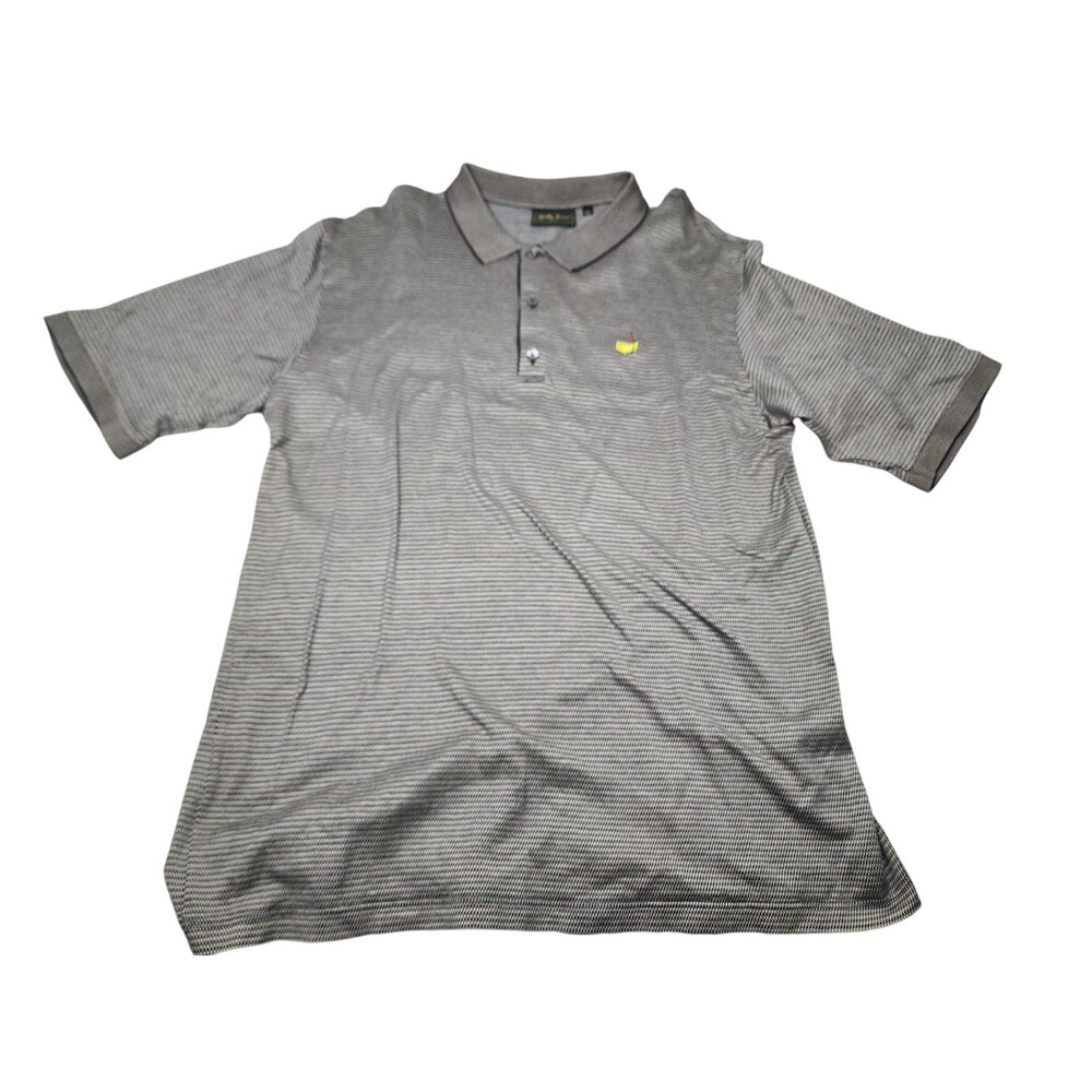 Bobby Jones Masters‎ Polo Mens XL Gray Short Short Sleeve